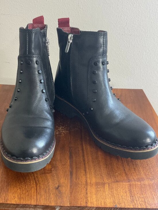 pikolinos Shoes - Pikolinos Vicar Water Repellent Studded Leather Chelsea Boots Black Size 37